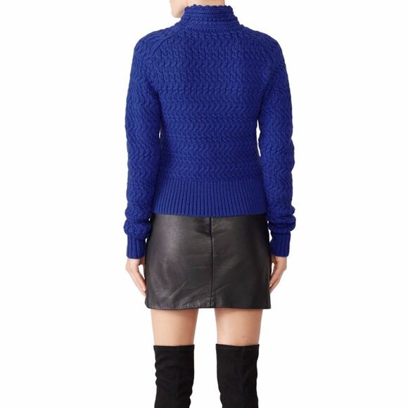 DREYDEN Dyer Merino Wool Knit sweater cobalt blue - M - Picture 2 of 10